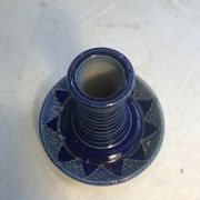 Pair of Betschdorf Schmitter ceramics bougeoirs