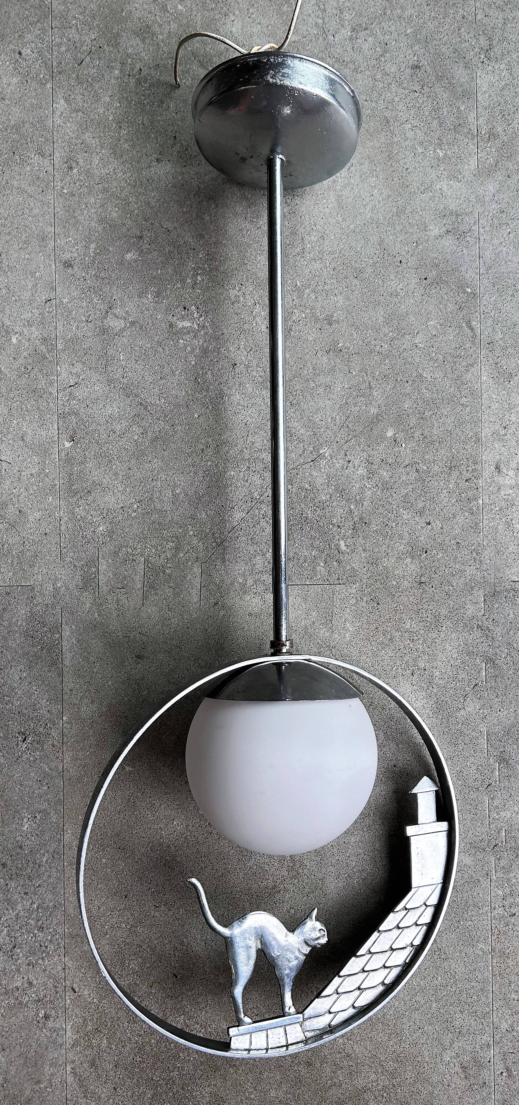 Ceiling chandelier year 50 - Moonlight cat