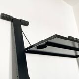 Postmodern Italian graffiti shelf by Rodney Kinsman for Bieffeplast, 1980s.