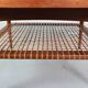 Scandinavian Modern Teak& Rattan Round Coffee Table, 1960's Denmark