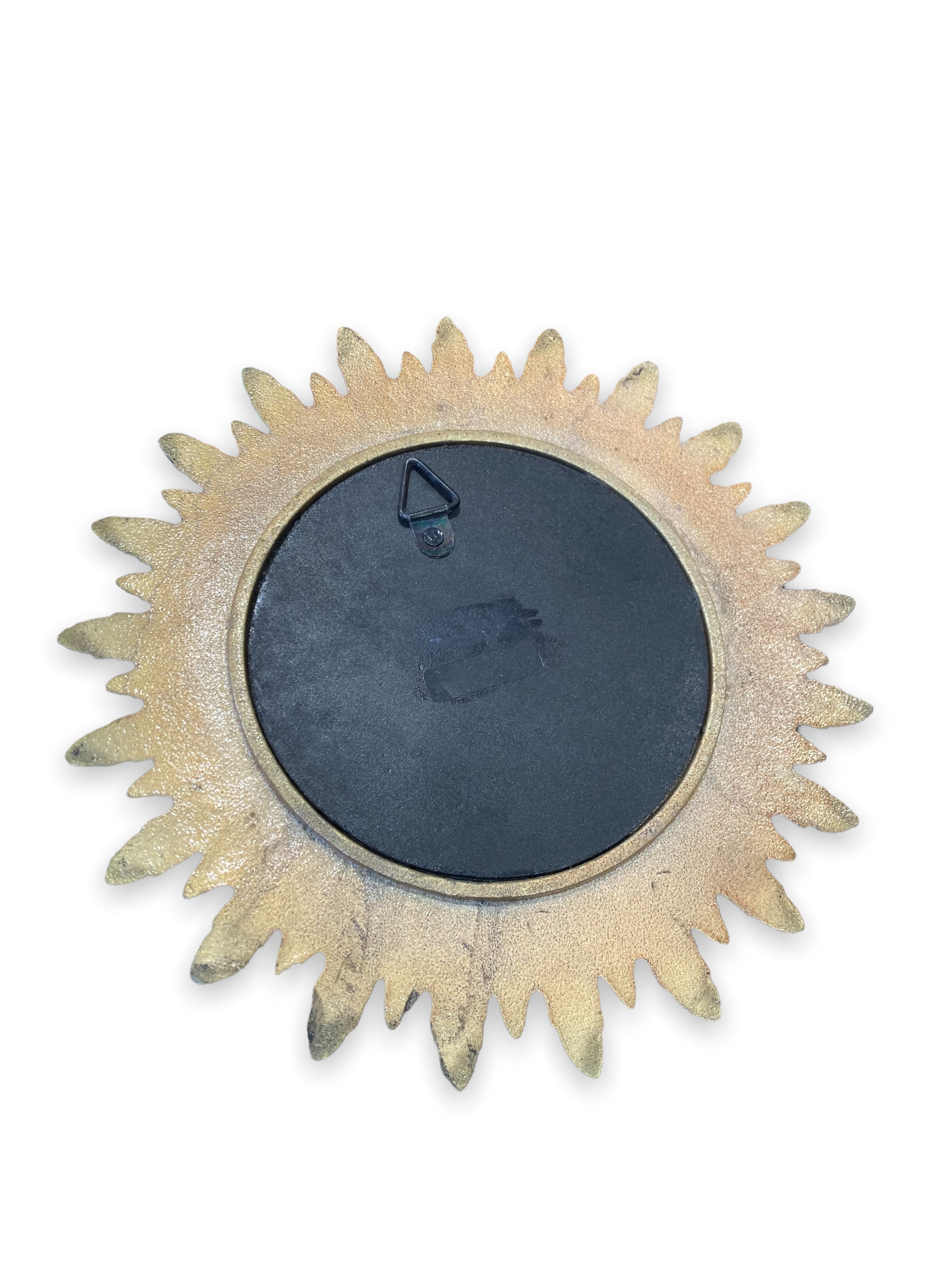 Golden metal sun mirror