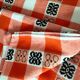 Tablecloth and 14 napkins – orange – 60s-70s – bistro pop style