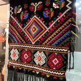 Old anatolian rug for sofa