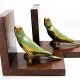 Paire de serre-livres en bronze peints -1930