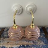 Pair of Art Deco wall lights