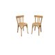 Paire de chaises bistrot Baumann patine vintage