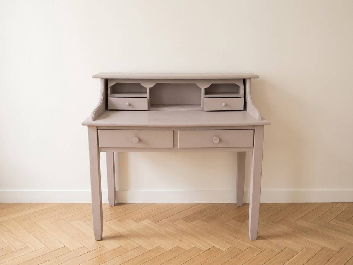 Retro painted wooden tiered desk