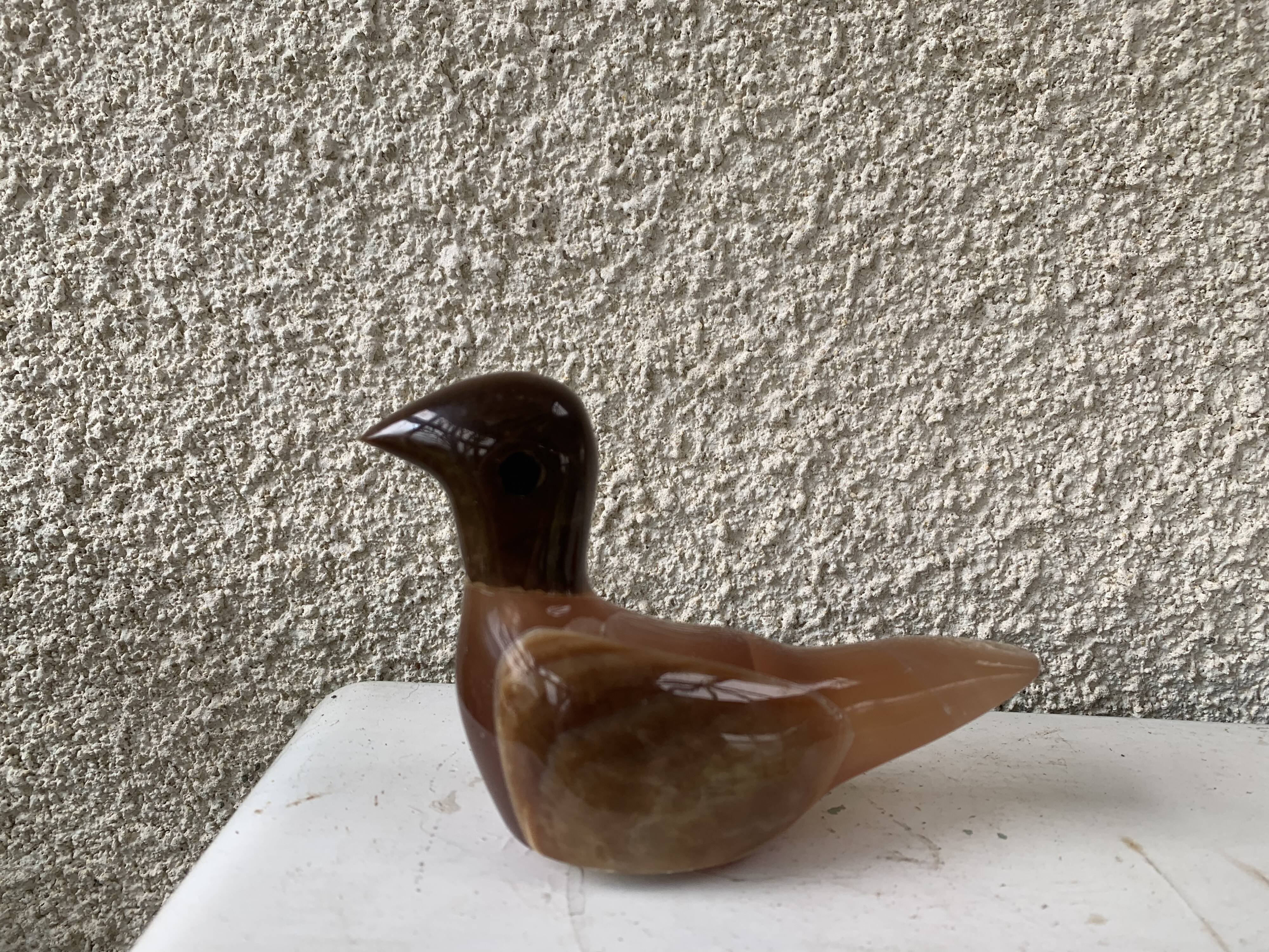 Bird paper press in onyx collector's stone