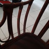 Rattan armchair from the 60s by Maugrion, Basset model