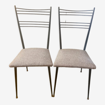 Pair of chairs by Colette Gueden 50s
