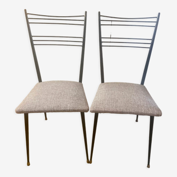 Paire de chaises de Colette Gueden années 50