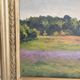 Oil Painting on Cardboard - Landscape of Flowering Hills - Not Signed