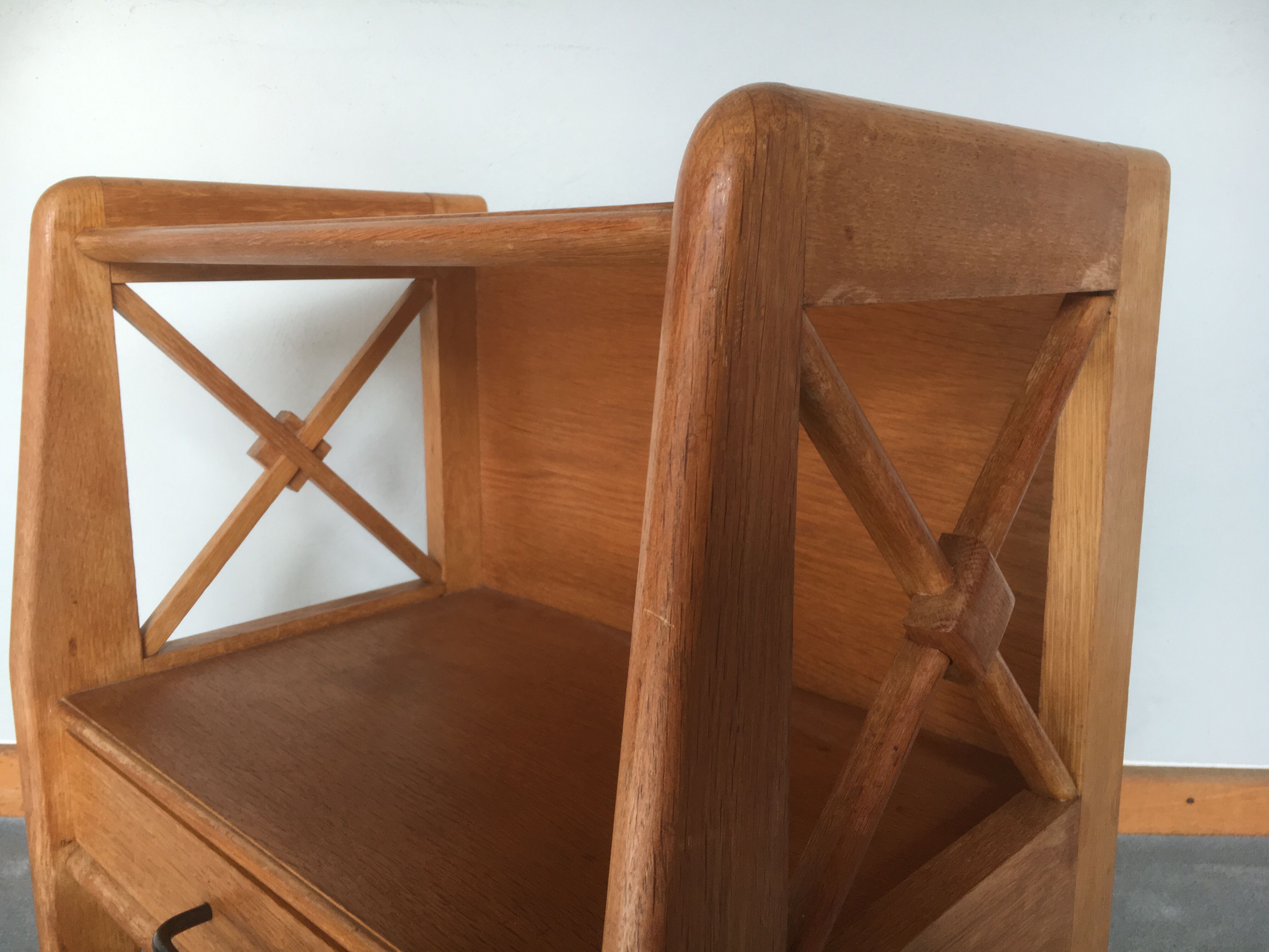 Bedside in oak 1950