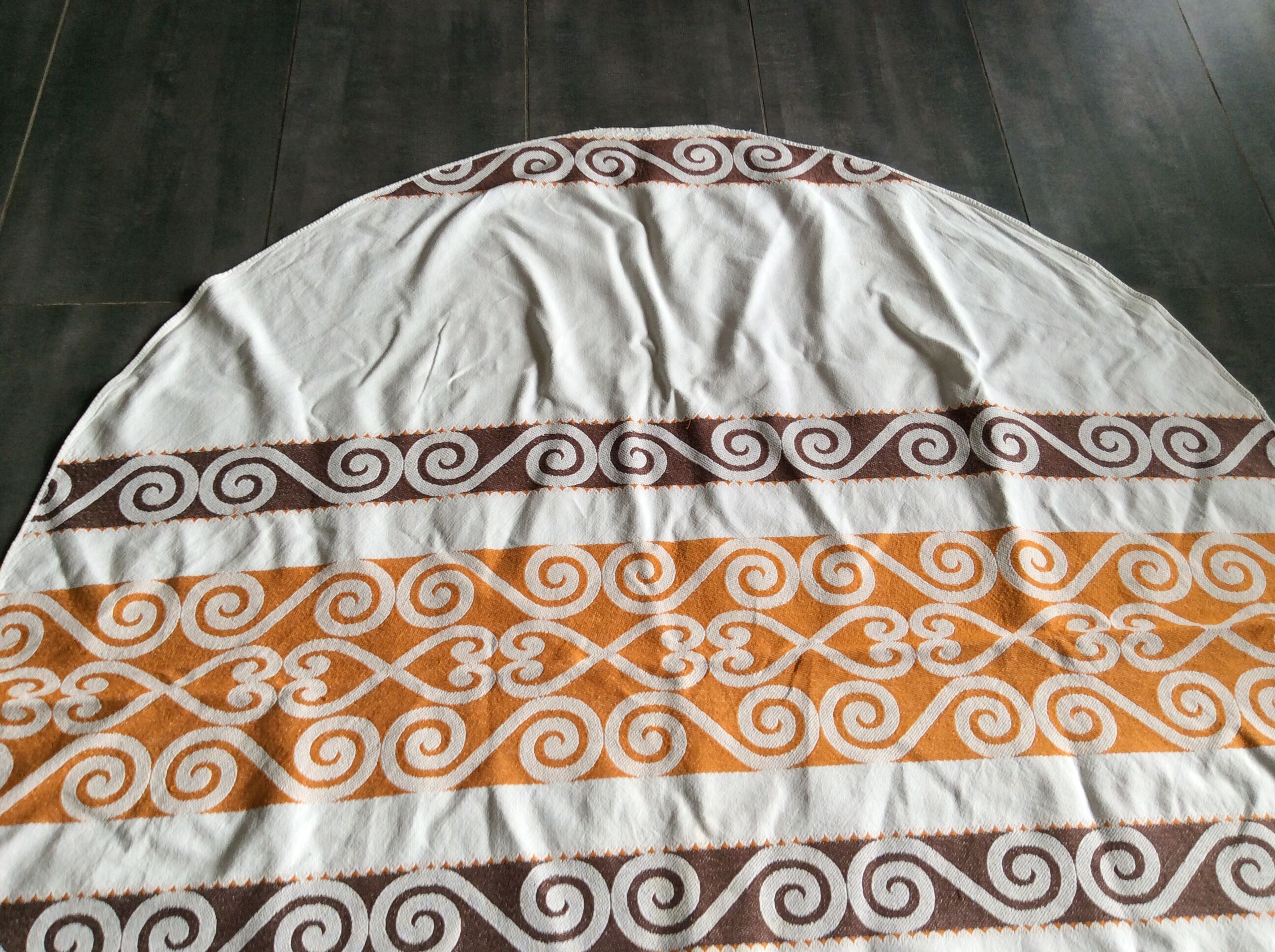 Vintage round tablecloth