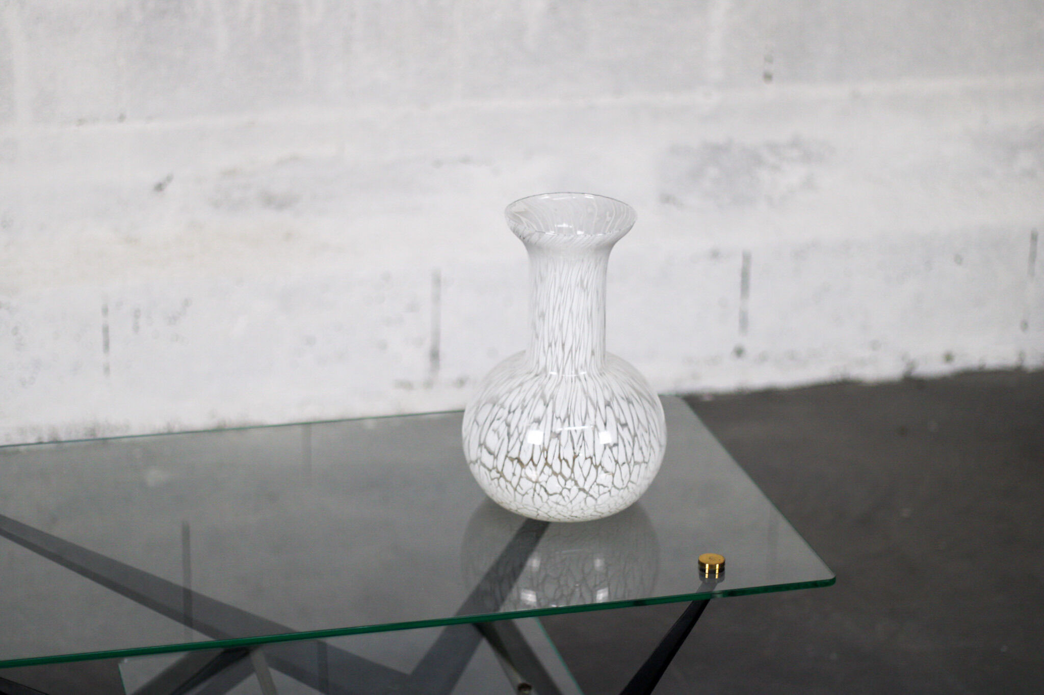 Harlequin Murano glass vase