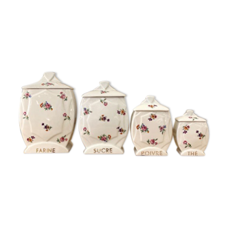 Série de pots à épices en porcelaine