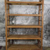 Shelf scale 5 shelves in natural wood