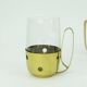 elegant mid century PUNCH bowl set with 12 glasses and centerpiece 1950s