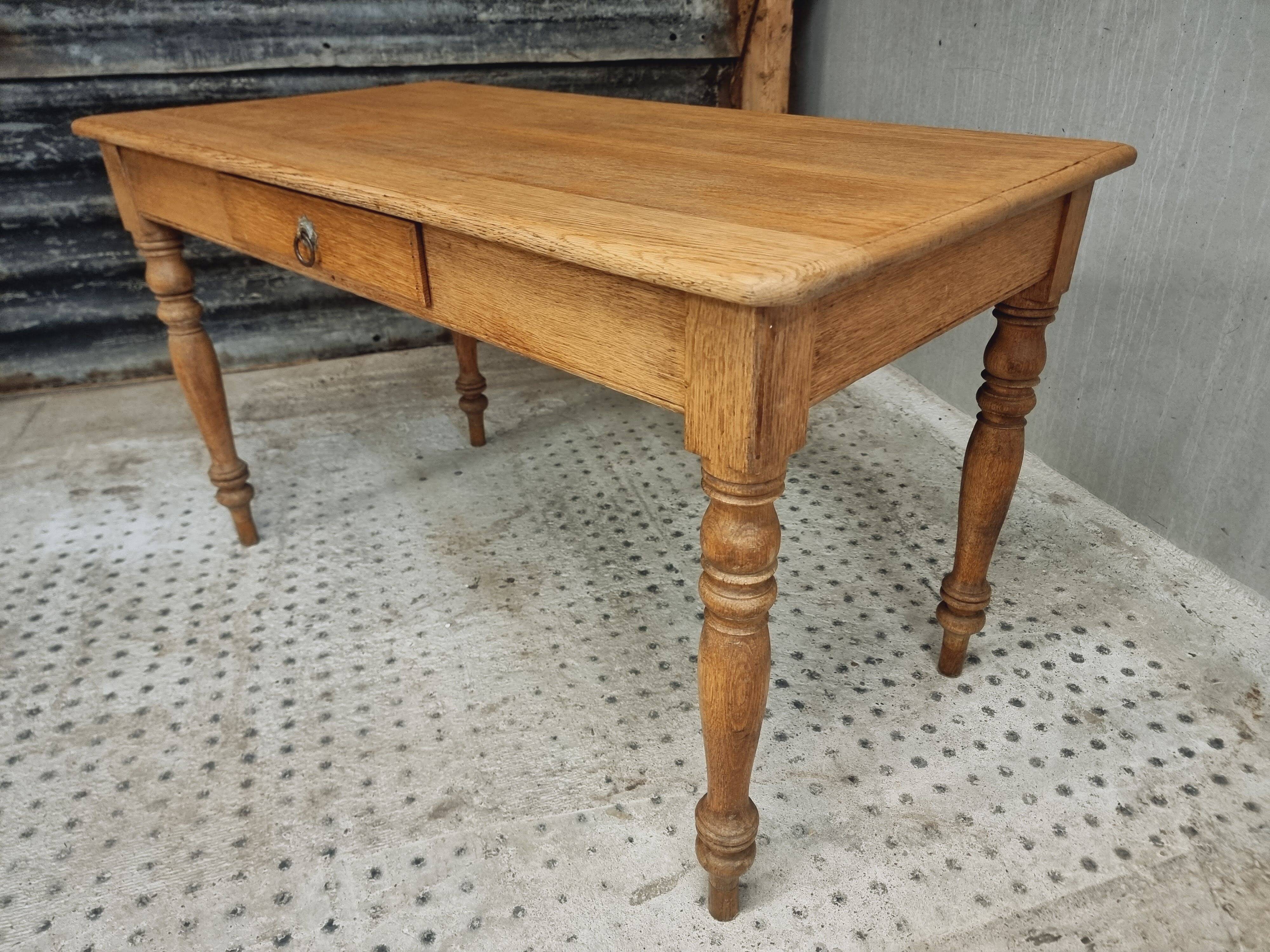 Antique oak table dining table kitchen table 69 x 130 cm