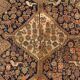 Antique tribal qashqai rug 275x157 cm, medium, oriental carpet truly shabby chic