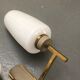 Pair of double vintage wall sconces in glass and brass