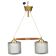 Adjustable ceiling suspension in brass and glass Anonymous Sweden 1960