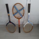 Set of 3 vintage wooden rackets