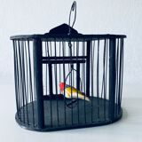 Vintage wooden birdcage