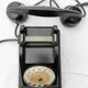 Ericsson phone design brand vintage in bakelite black years 50