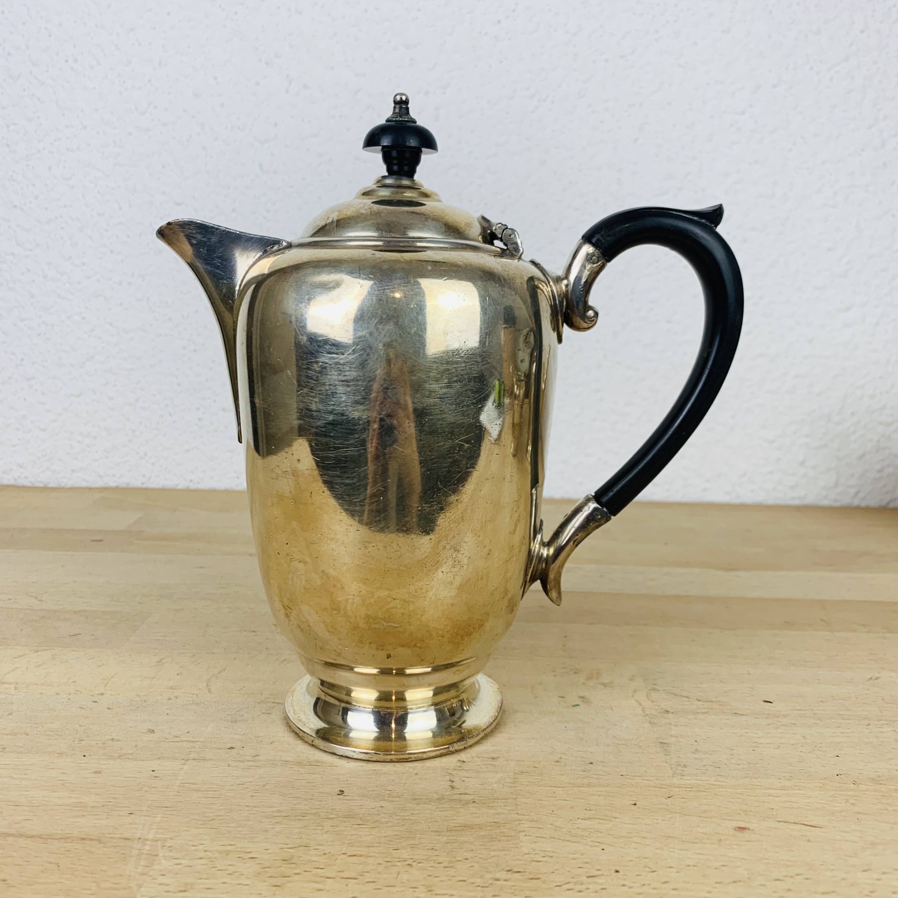 English tea/coffee set by James Dixon & Sons in silver plated metal