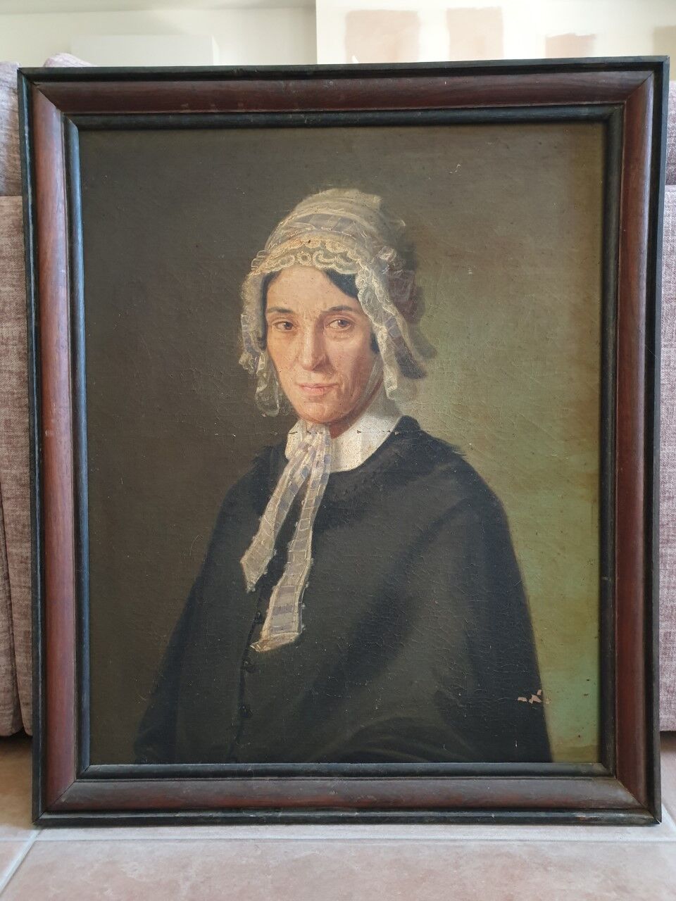 Portrait oil on canvas XIXth century