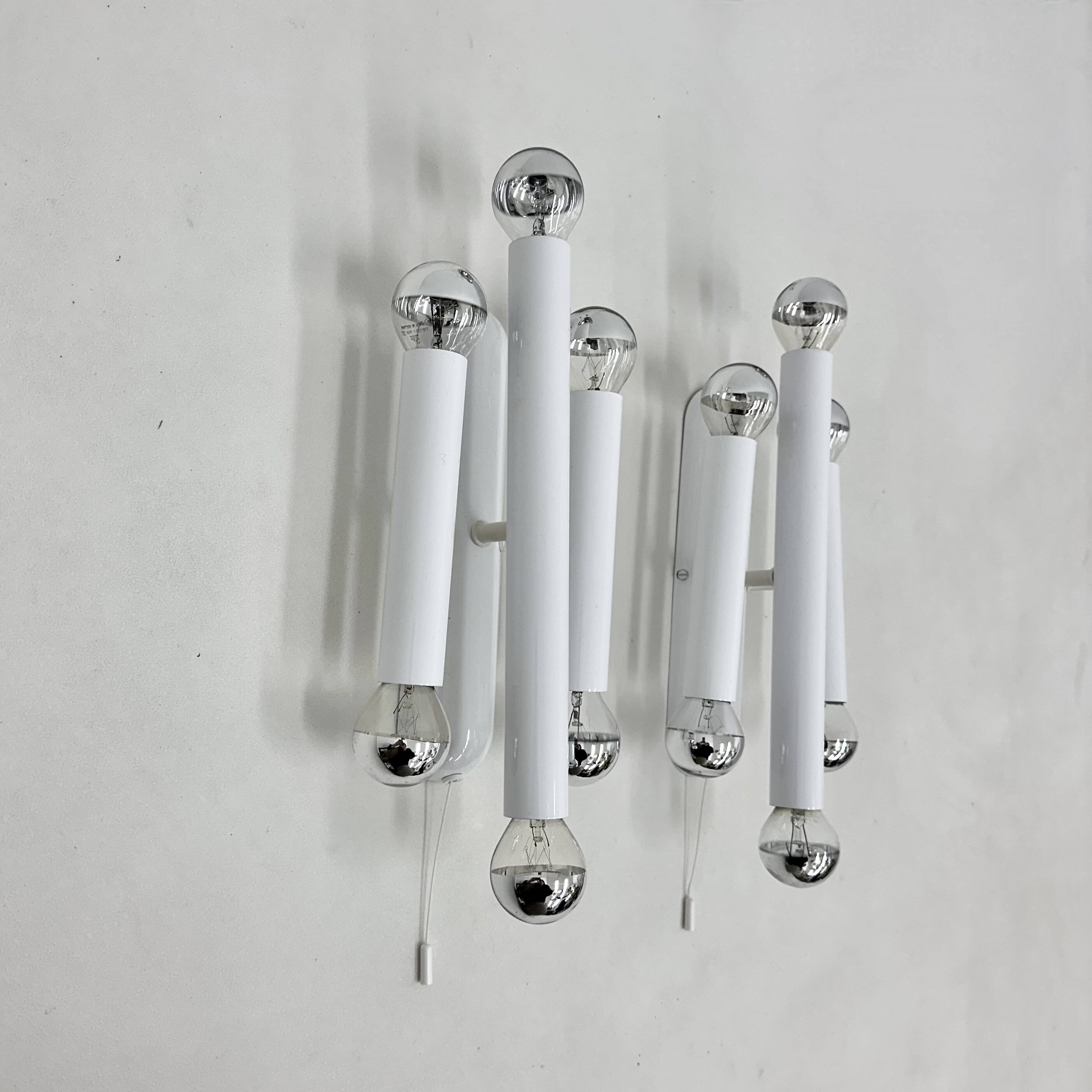 Set of 2 Hufnagel leuchten wall lamps sconce , 1970s