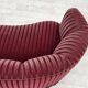 1960s, Danish 2-seater "Banan" sofa, furniture velour, oak wood.