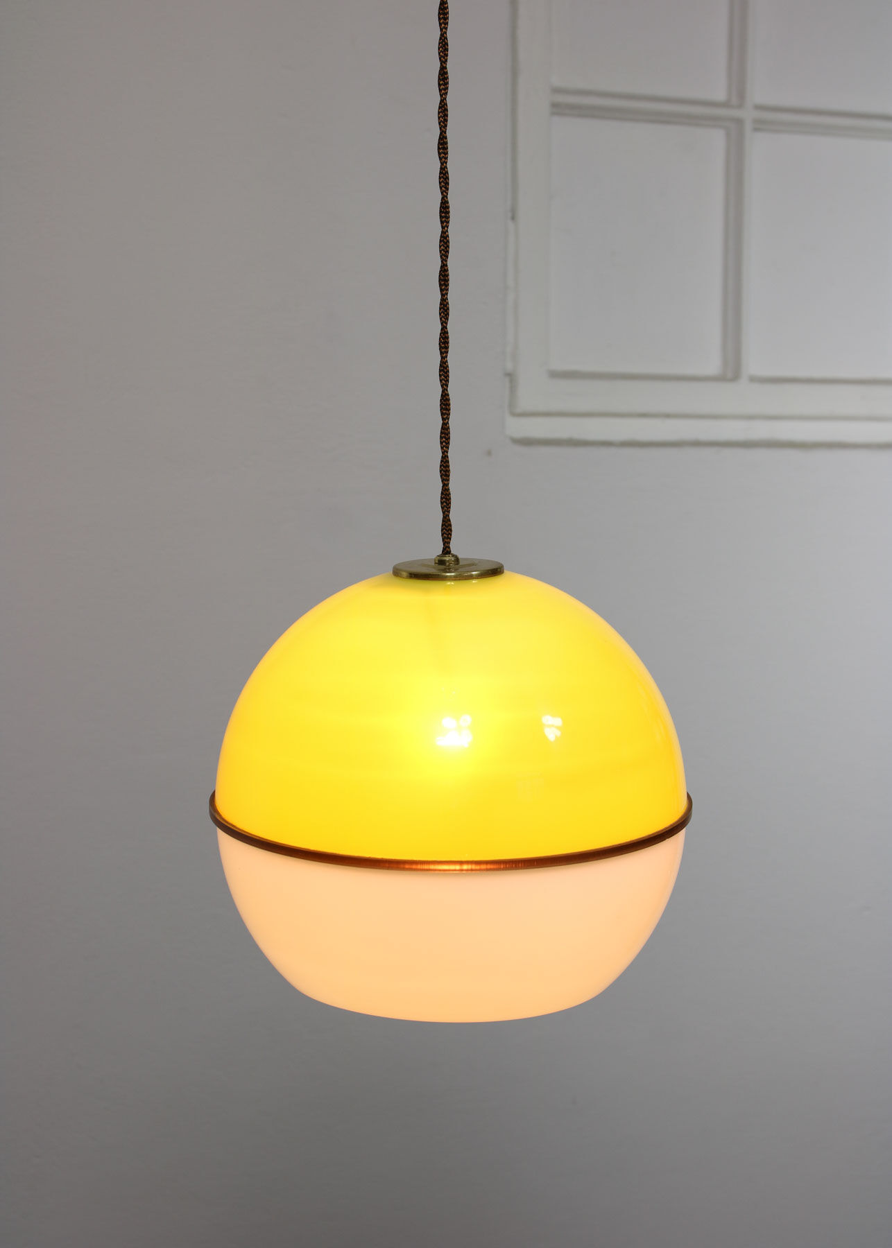 Space-age Plexiglass Pendant Lamp, 1970s