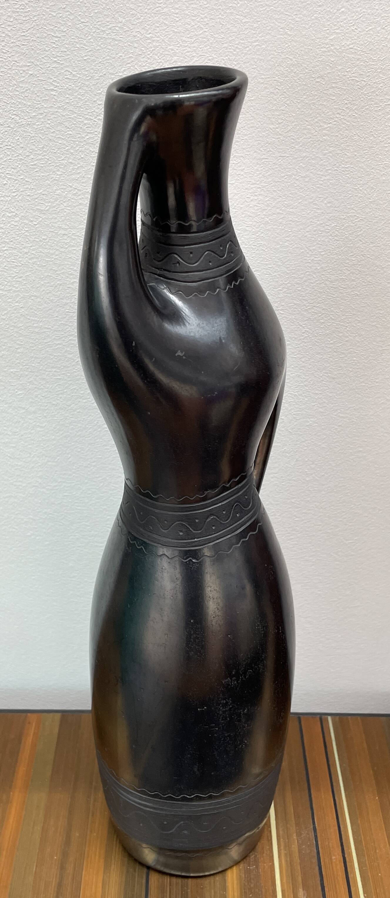 ceramic vase, anthropomorphic, 1950s-60s