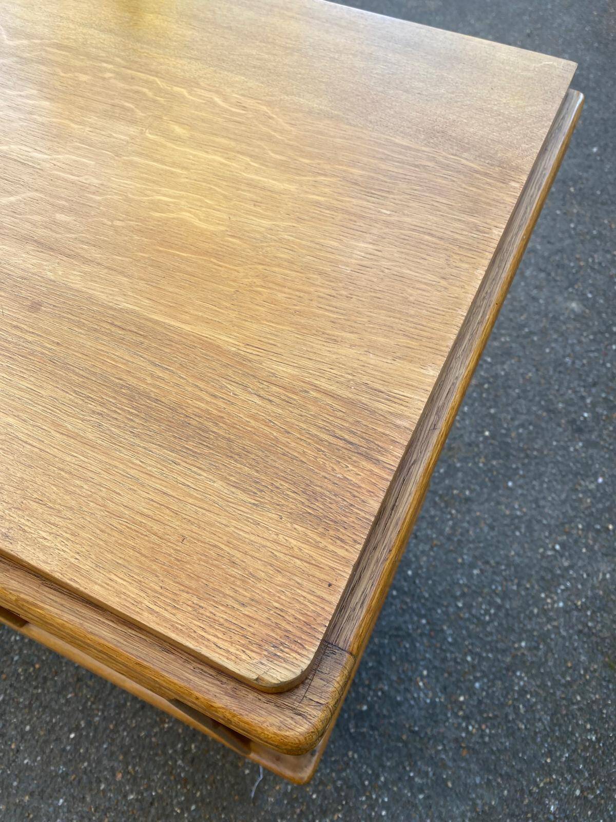 Buffet enfilade vintage art déco en marqueterie et bois massif 4 portes