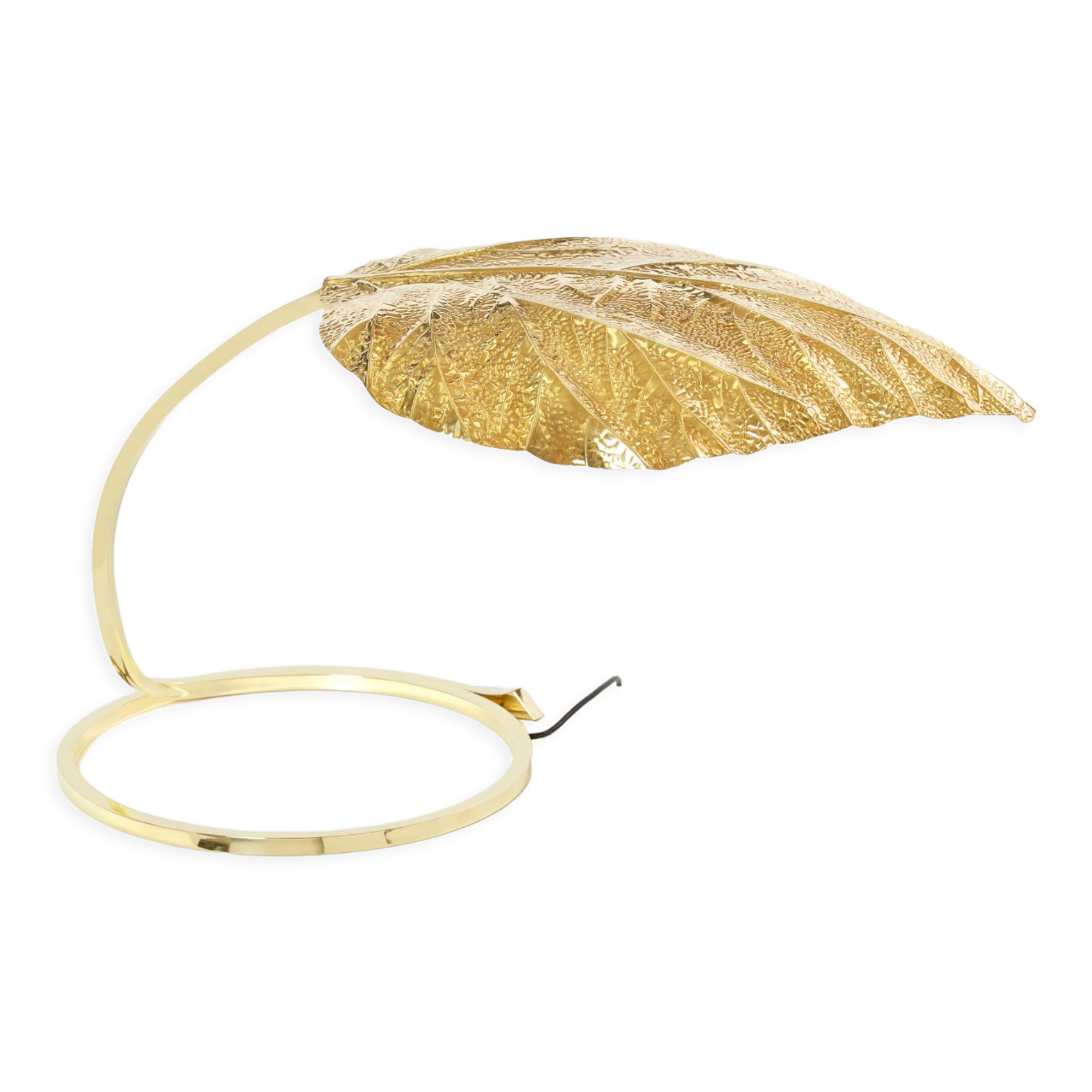 Rhubarb lamp in brass by Tommaso Barbi 1970