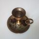 Vintage candlestick in brass cellar rat