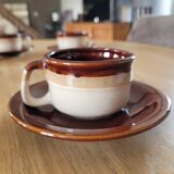Service à café en grès vernissé