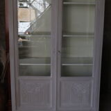 Glass library restyled linen cerusé