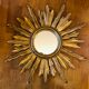 Mirror sun gilded wood diameter 82 cm