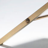 60s brass lacquered side table