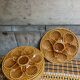 6 assiettes à huîtres barbotine 