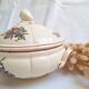 Soup tureen / Vegetable dish Digoin Sarreguemines Model Lorraine