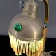 Art Nouveau Brass and Glass Cabochon Table Lamp, Circa 1910