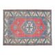 1970s Vintage Turkish Handmade Wool & Cotton Pink Area Rug 155x209