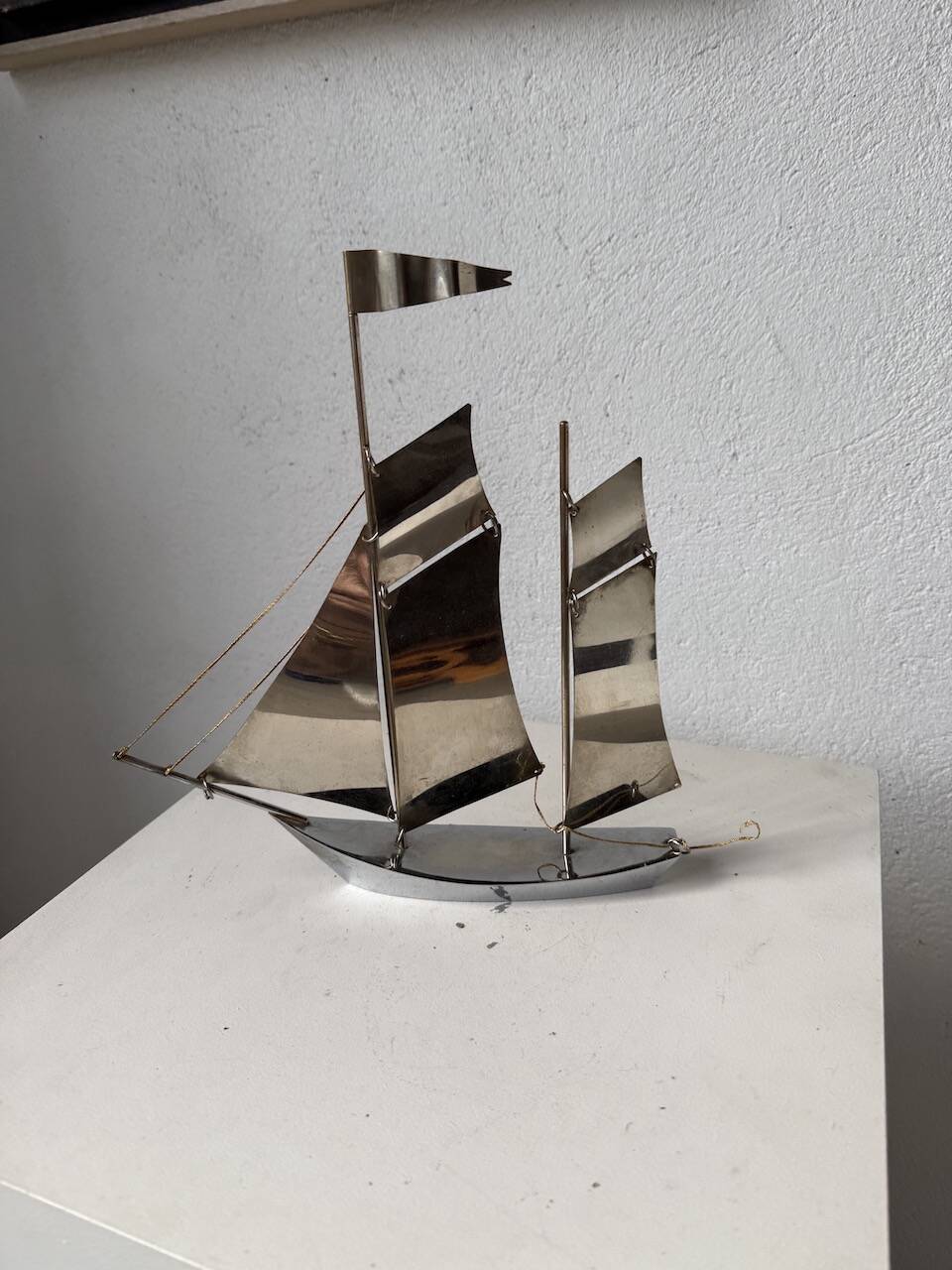 Stainless steel boat from the 1980s.