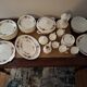 Vintage tableware service in Gien earthenware, "Champs" model with roses – An