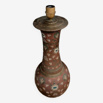 Cloisonne lamp in the Chinese or Indochina style mid-20th century
