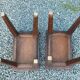 Pair of 60s oak stools or end tables